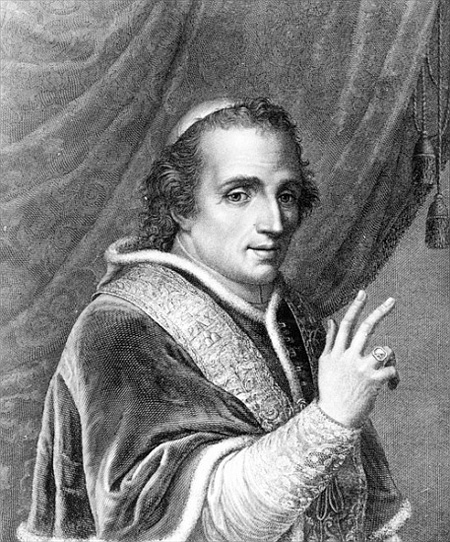 0321 Pope Pius vii engraved