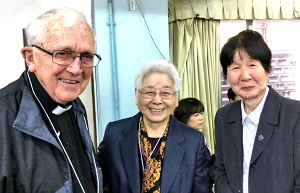 1218 Tomig 1118 Tomi. anniv 2 Fr.Paul with sr.Endo. of Notre DAM missonary from Fukushima